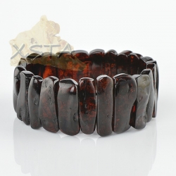 Massive amber bracelet - cherry